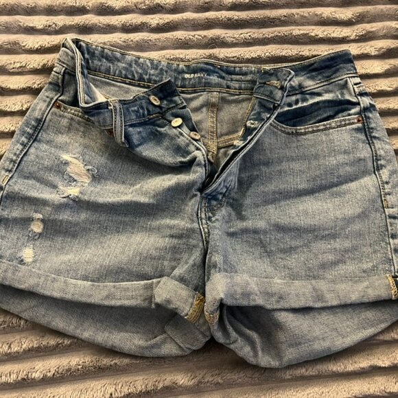 Old Navy, High-Rise OG Straight jean shorts, size 10 - Picture 1 of 1